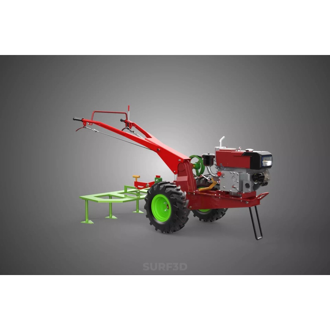 Tine Tooth Plow 3D Model – High-Quality Agricultural Asset, FBX, OBJ - View 13