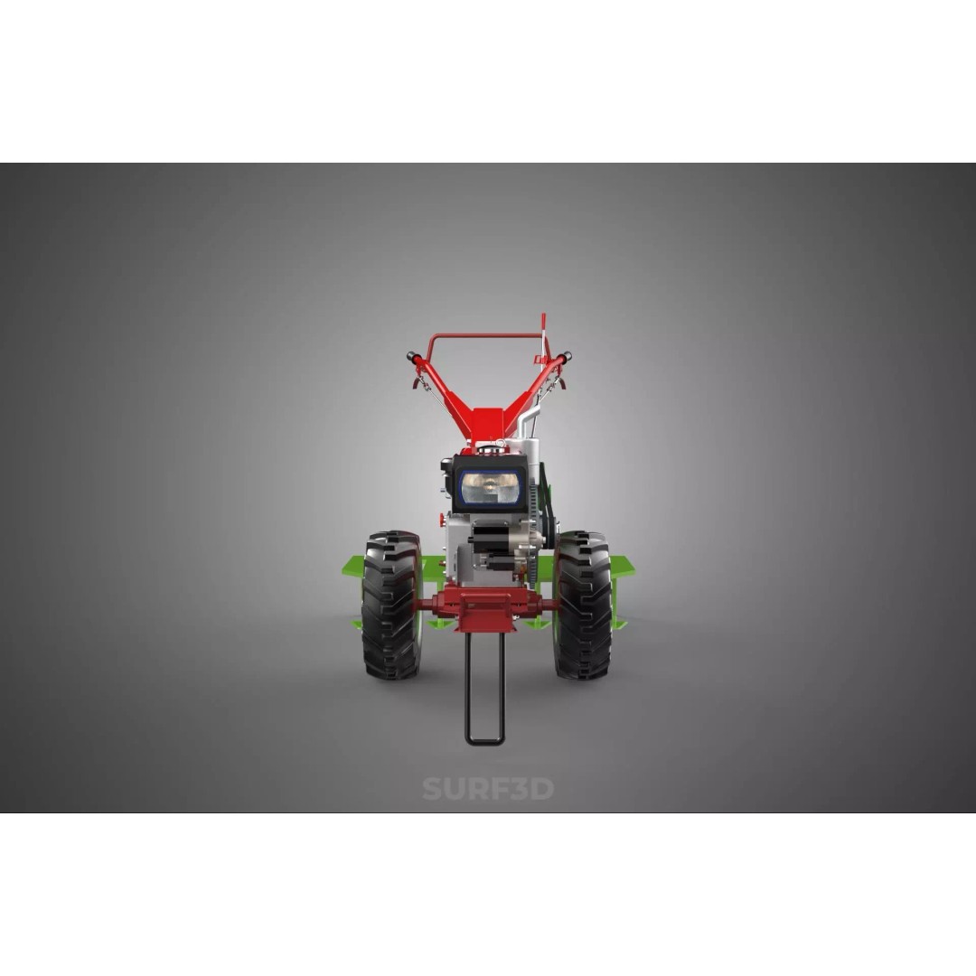 Tine Tooth Plow 3D Model – High-Quality Agricultural Asset, FBX, OBJ - View 14