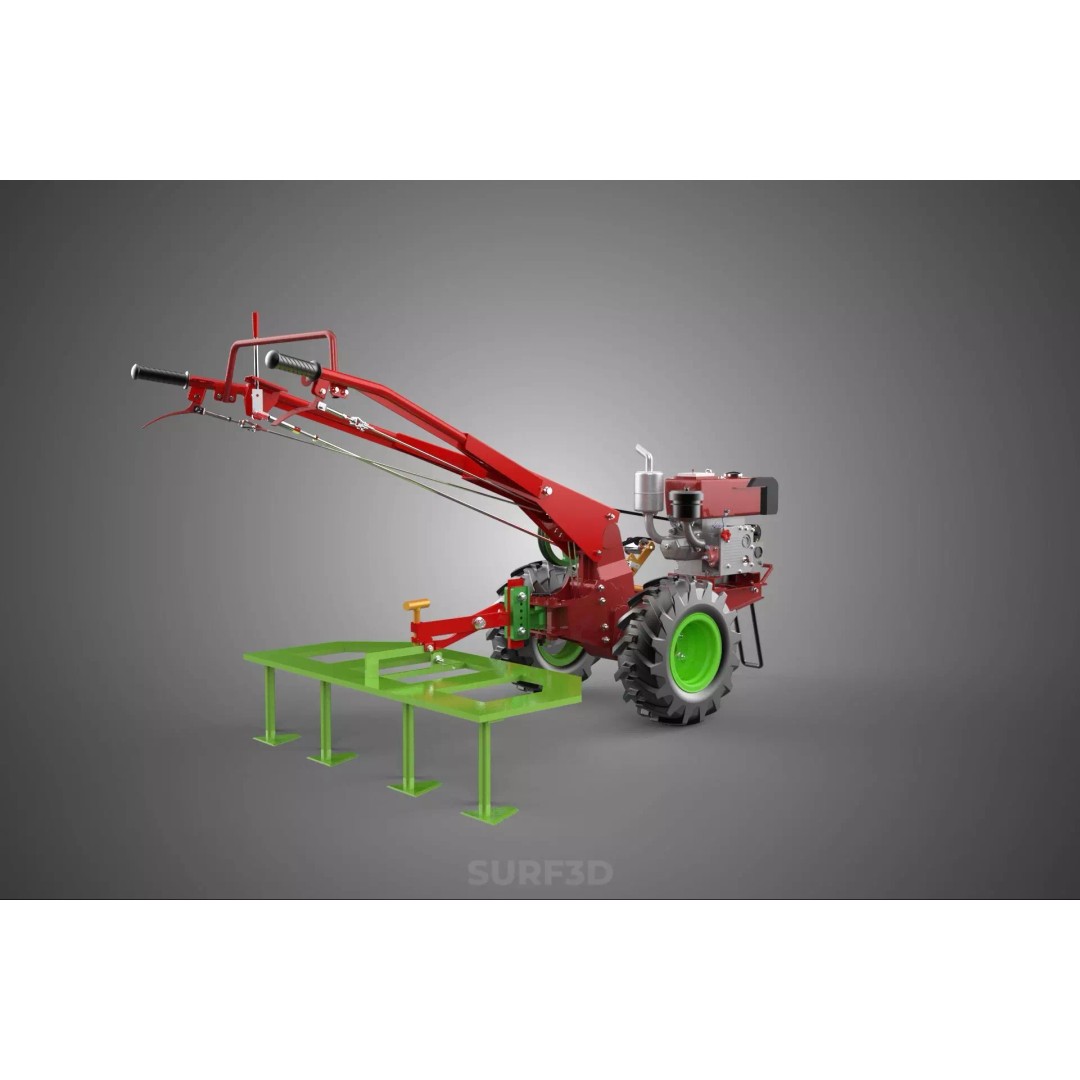 Tine Tooth Plow 3D Model – High-Quality Agricultural Asset, FBX, OBJ - View 19