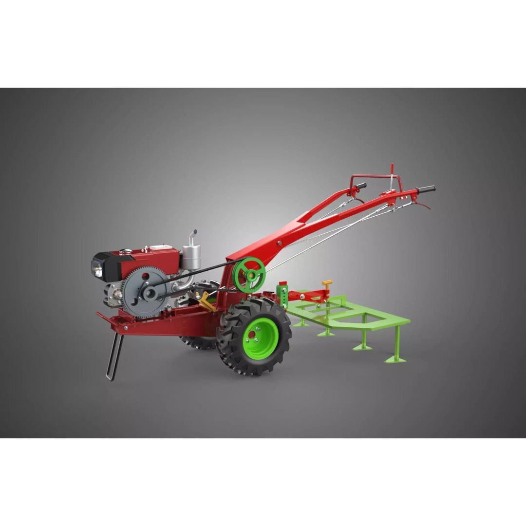 Tine Tooth Plow 3D Model – High-Quality Agricultural Asset, FBX, OBJ - View 2