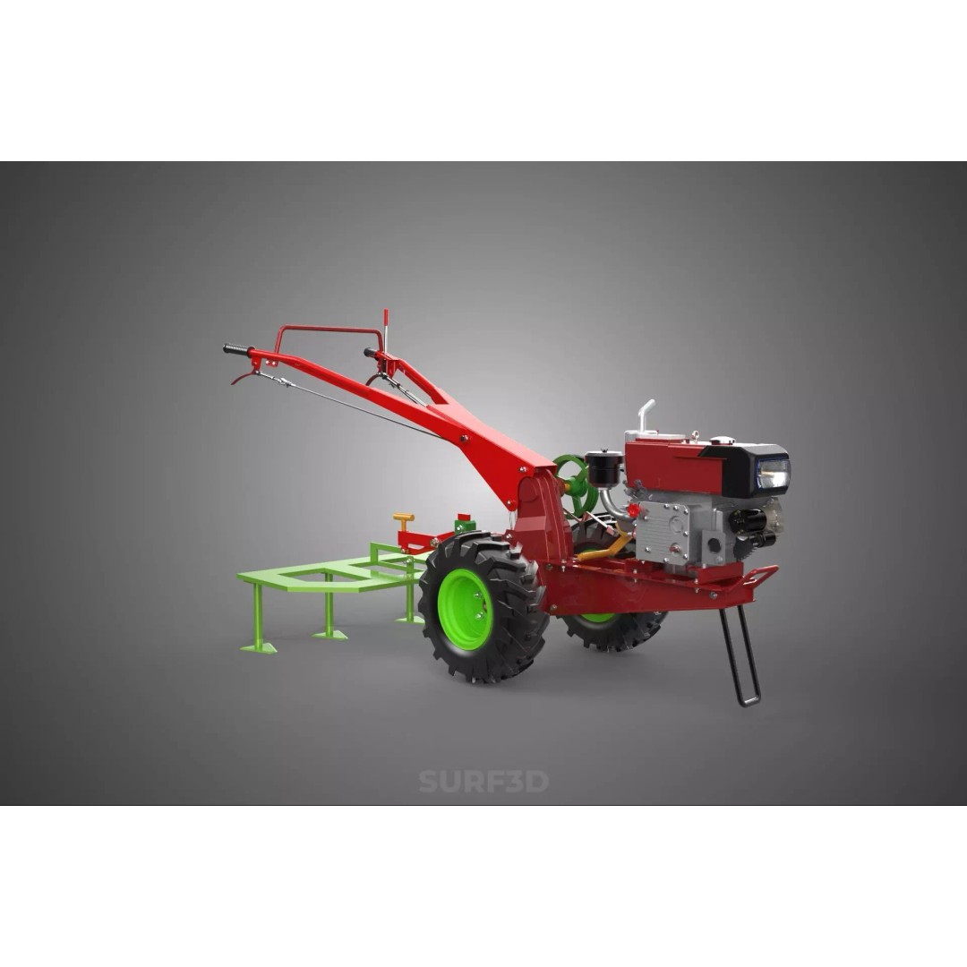 Tine Tooth Plow 3D Model – High-Quality Agricultural Asset, FBX, OBJ - View 21