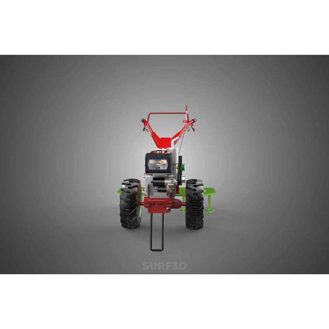 Tine Tooth Plow 3D Model – High-Quality Agricultural Asset, FBX, OBJ - View 22
