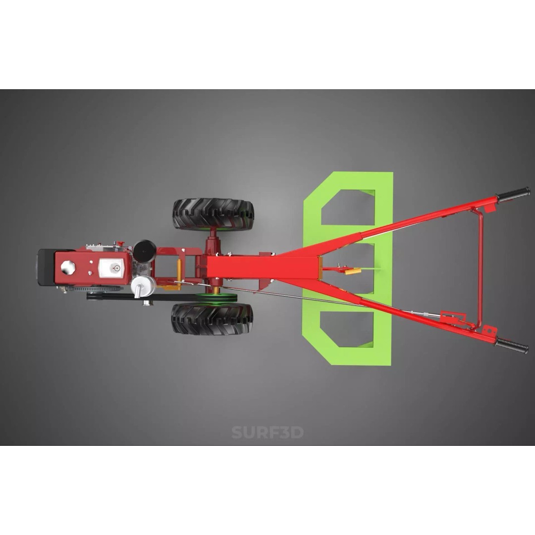 Tine Tooth Plow 3D Model – High-Quality Agricultural Asset, FBX, OBJ - View 24