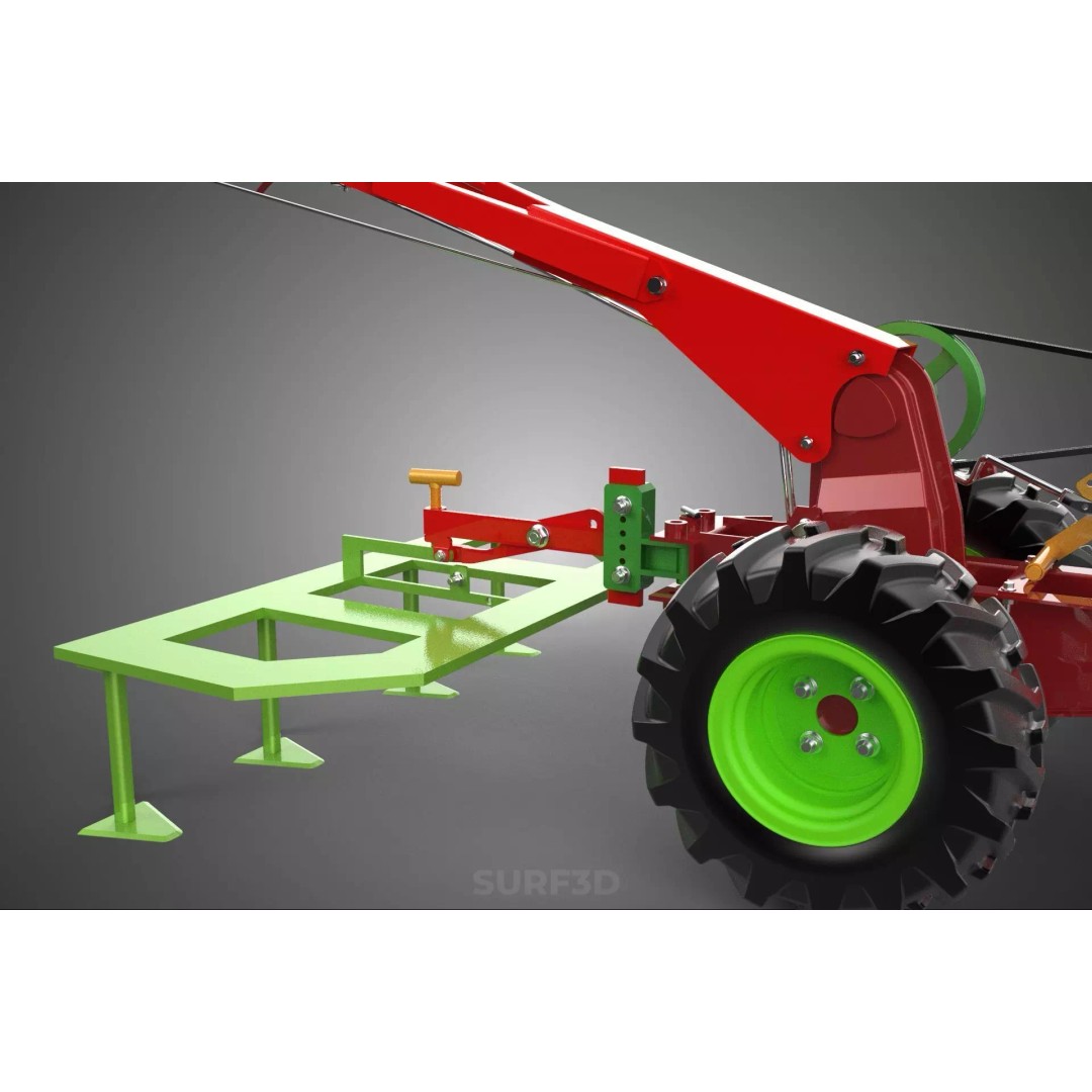 Tine Tooth Plow 3D Model – High-Quality Agricultural Asset, FBX, OBJ - View 26