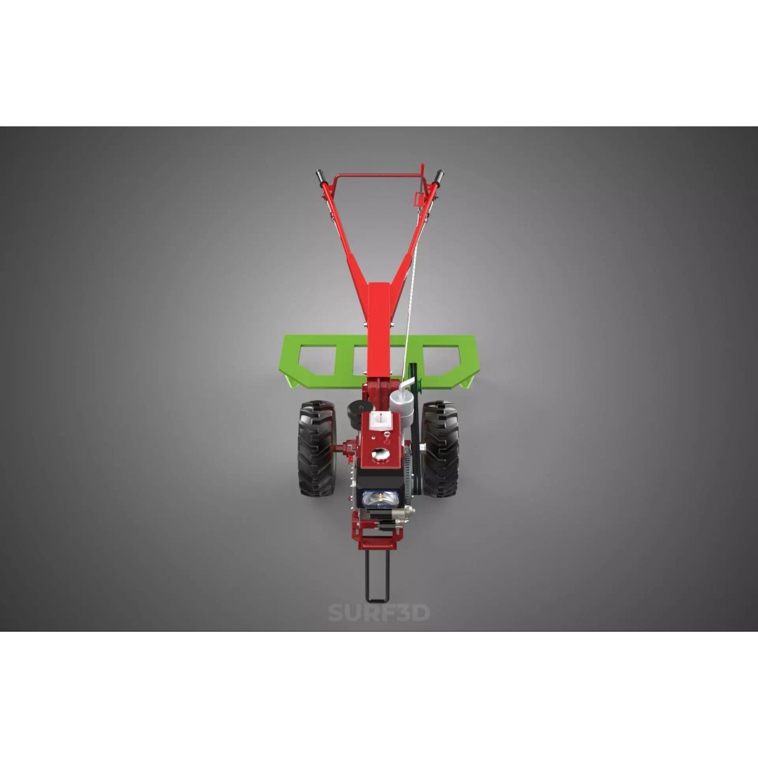 Tine Tooth Plow 3D Model – High-Quality Agricultural Asset, FBX, OBJ - View 4