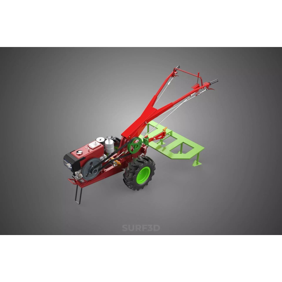 Tine Tooth Plow 3D Model – High-Quality Agricultural Asset, FBX, OBJ - View 5