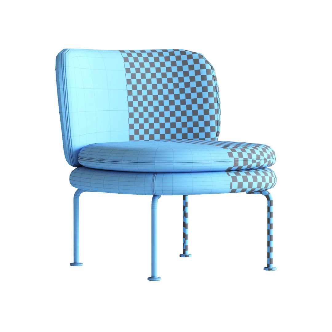 La Cividina Soava 3D Model – Modern Armchair, PBR Textures, FBX