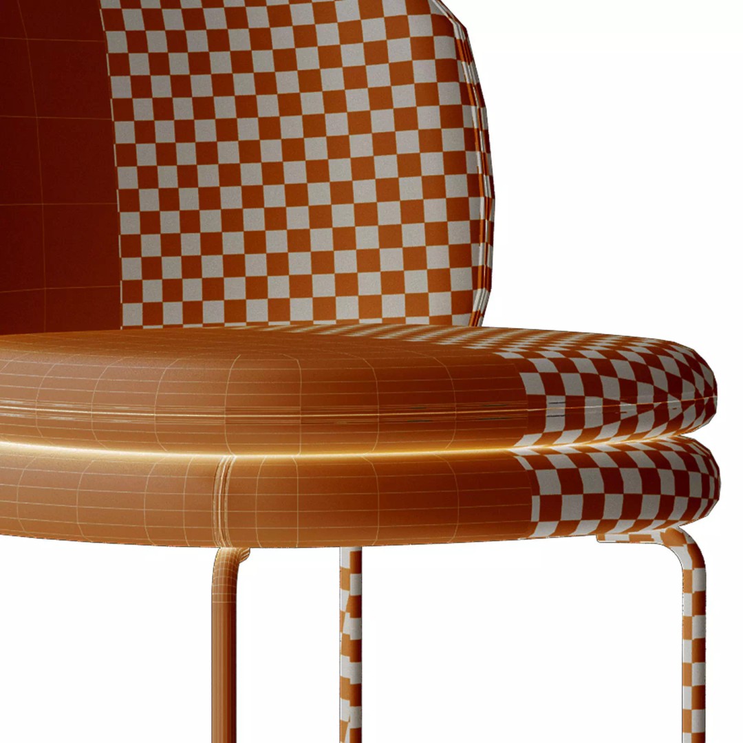 La Cividina Soava 3D Model – Modern Armchair, PBR Textures, FBX - View 11