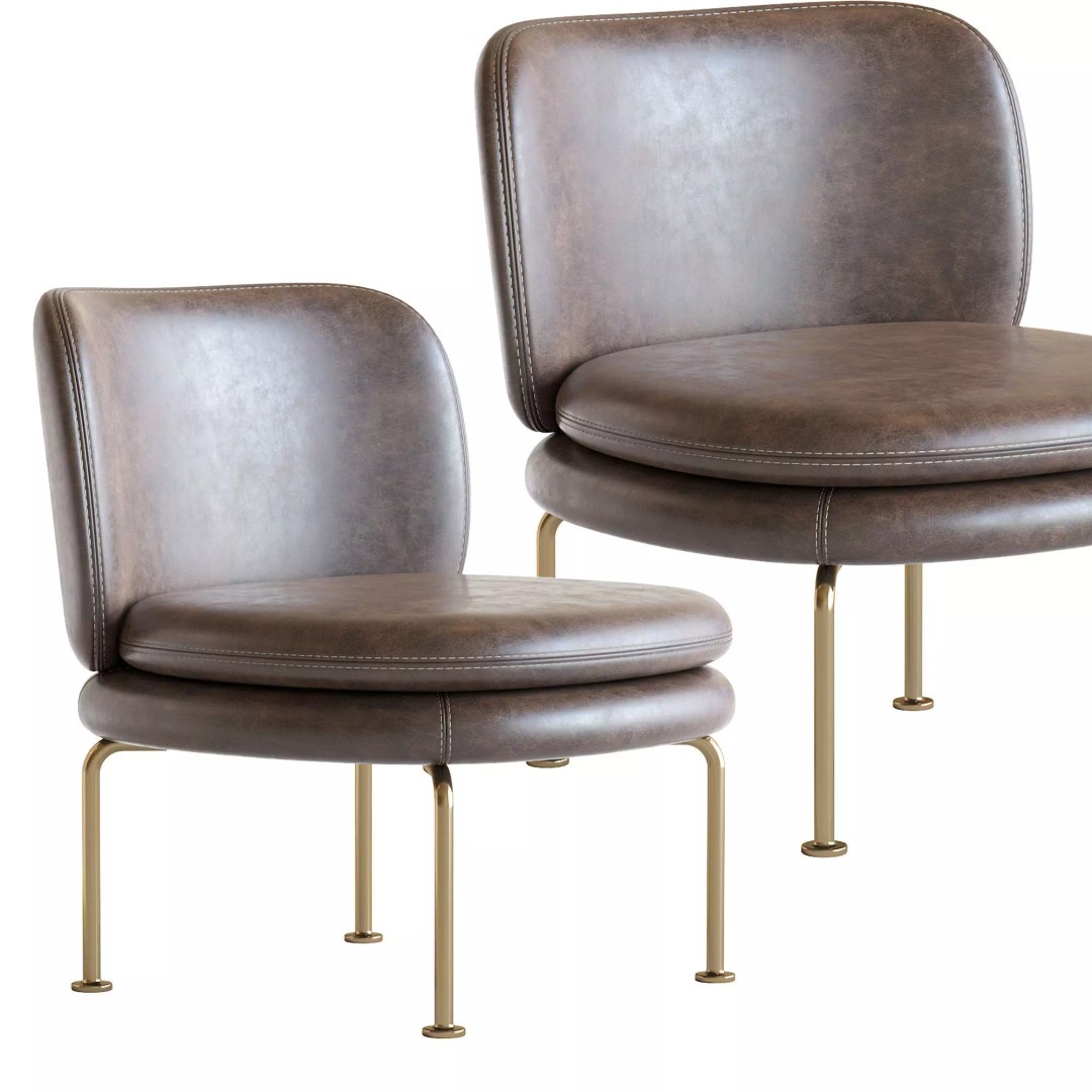 La Cividina Soava 3D Model – Modern Armchair, PBR Textures, FBX - View 14