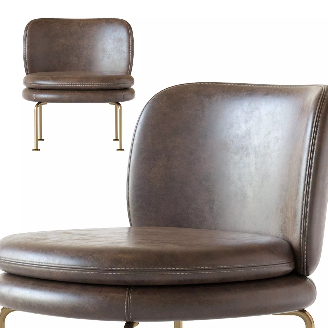 La Cividina Soava 3D Model – Modern Armchair, PBR Textures, FBX - View 17