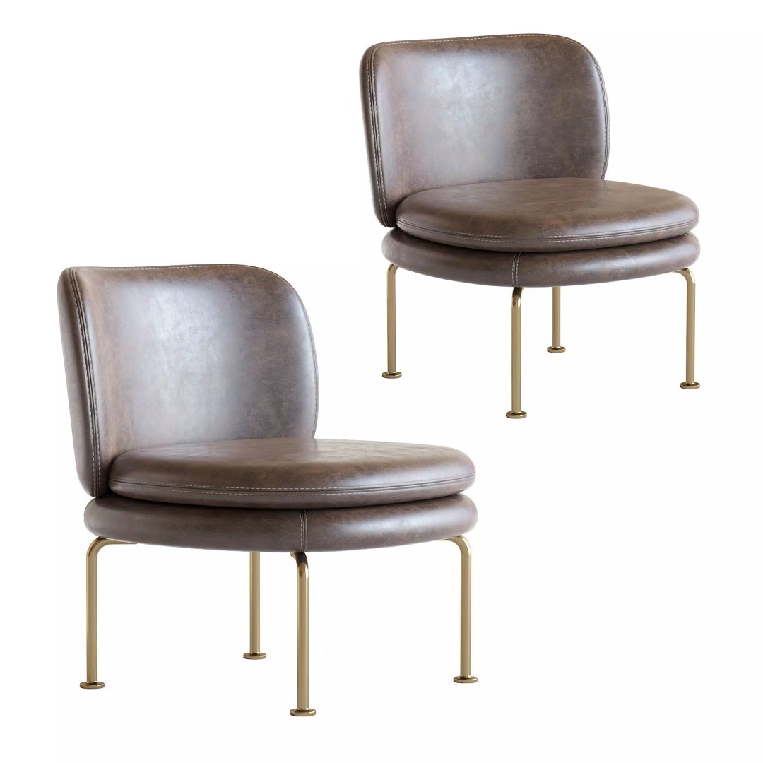 La Cividina Soava 3D Model – Modern Armchair, PBR Textures, FBX - View 3