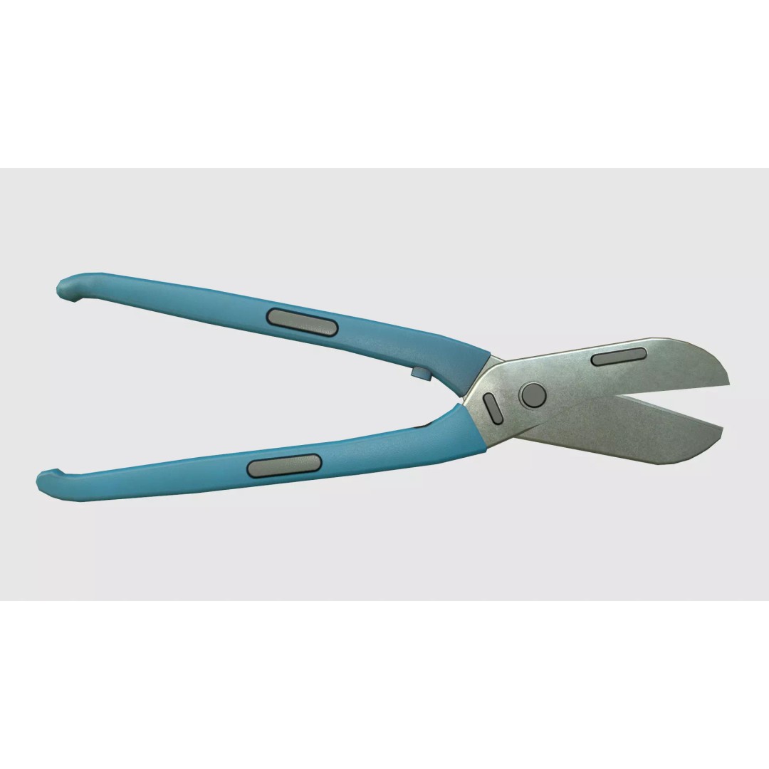 Wire Cutter 3D Model – Low Poly Game Ready PBR Asset, FBX - View 16