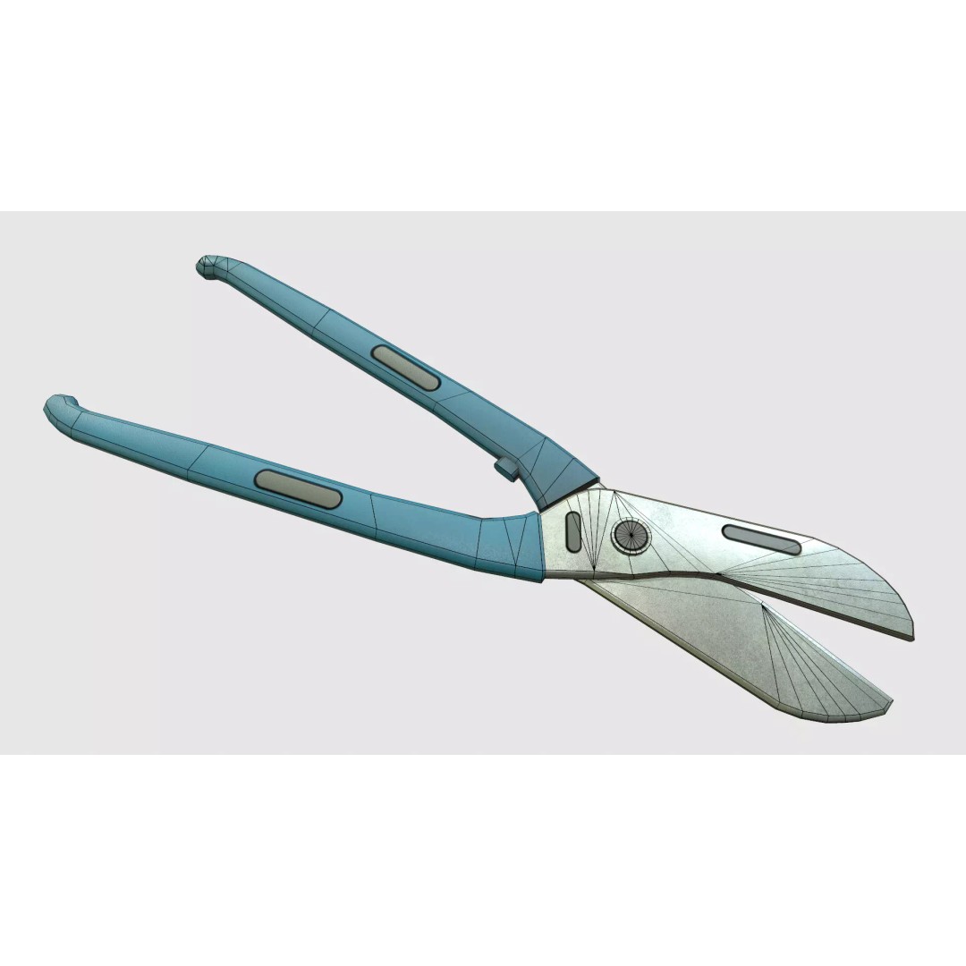 Wire Cutter 3D Model – Low Poly Game Ready PBR Asset, FBX - View 17