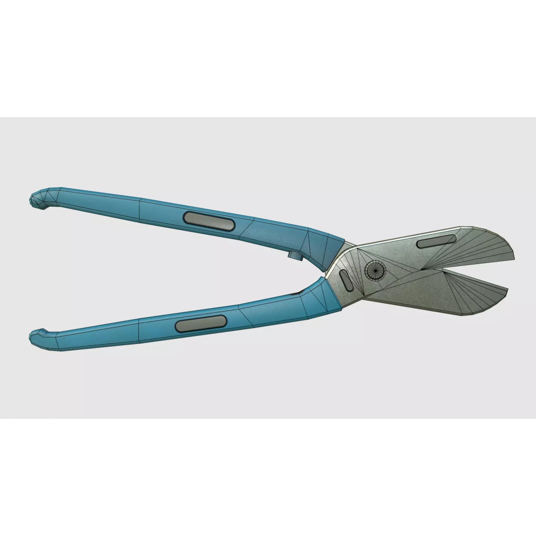 Wire Cutter 3D Model – Low Poly Game Ready PBR Asset, FBX - View 20