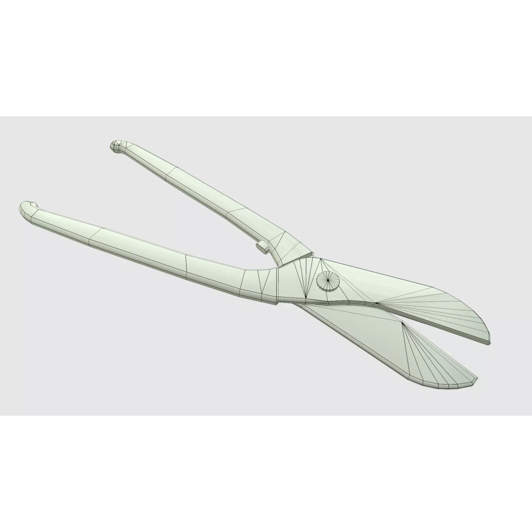 Wire Cutter 3D Model – Low Poly Game Ready PBR Asset, FBX - View 21