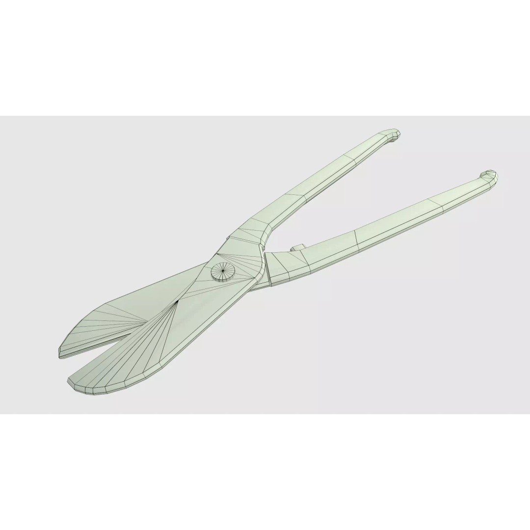 Wire Cutter 3D Model – Low Poly Game Ready PBR Asset, FBX - View 22