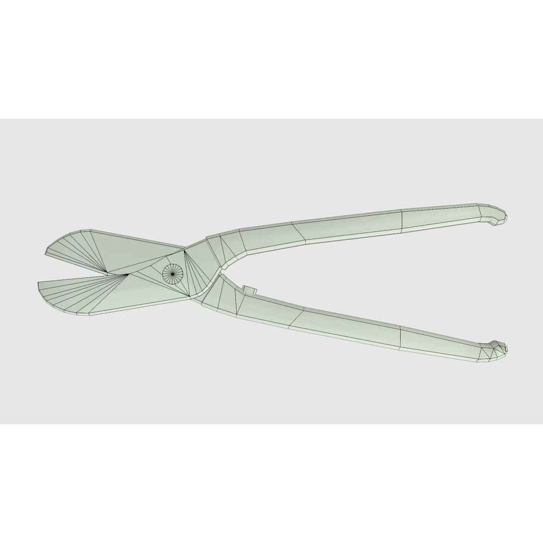 Wire Cutter 3D Model – Low Poly Game Ready PBR Asset, FBX - View 23