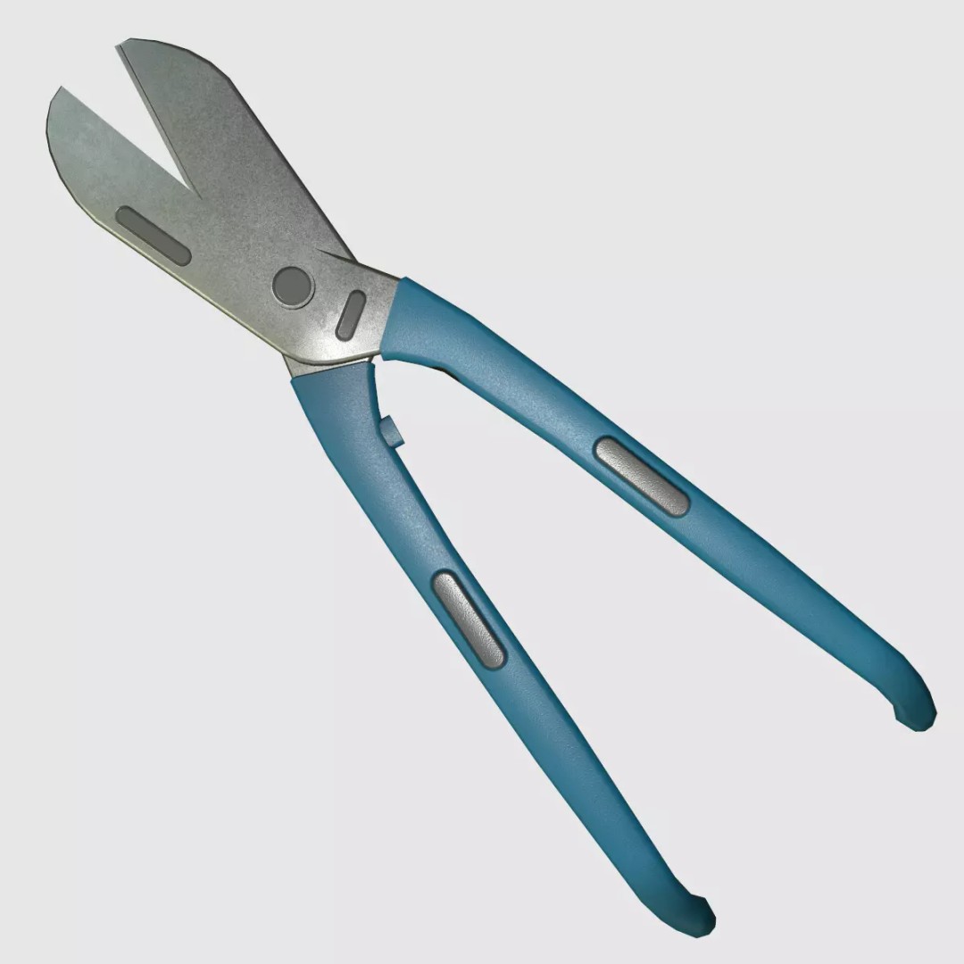 Wire Cutter 3D Model – Low Poly Game Ready PBR Asset, FBX - View 3