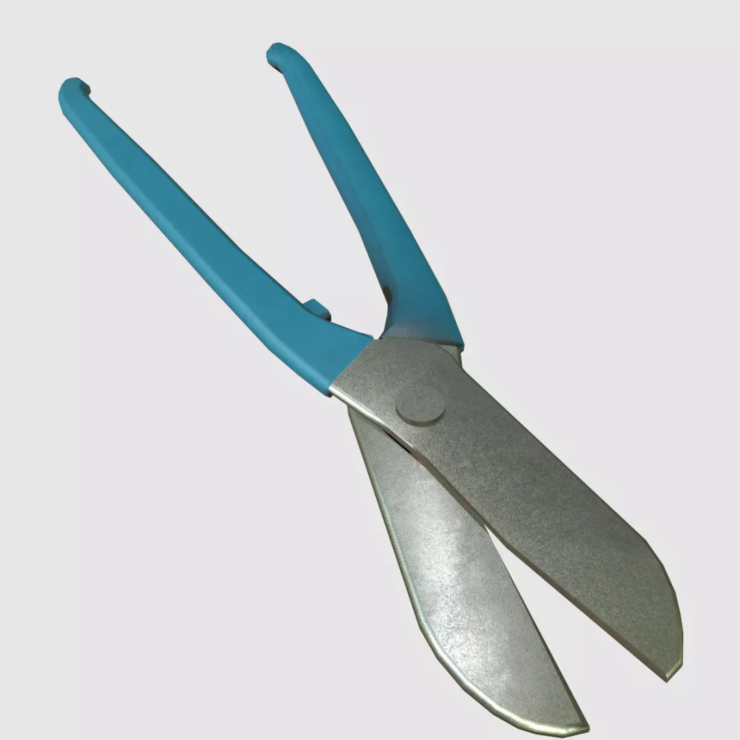 Wire Cutter 3D Model – Low Poly Game Ready PBR Asset, FBX - View 6