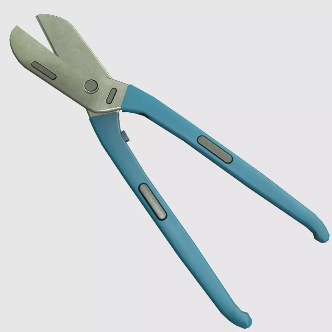 Wire Cutter 3D Model – Low Poly Game Ready PBR Asset, FBX - View 7