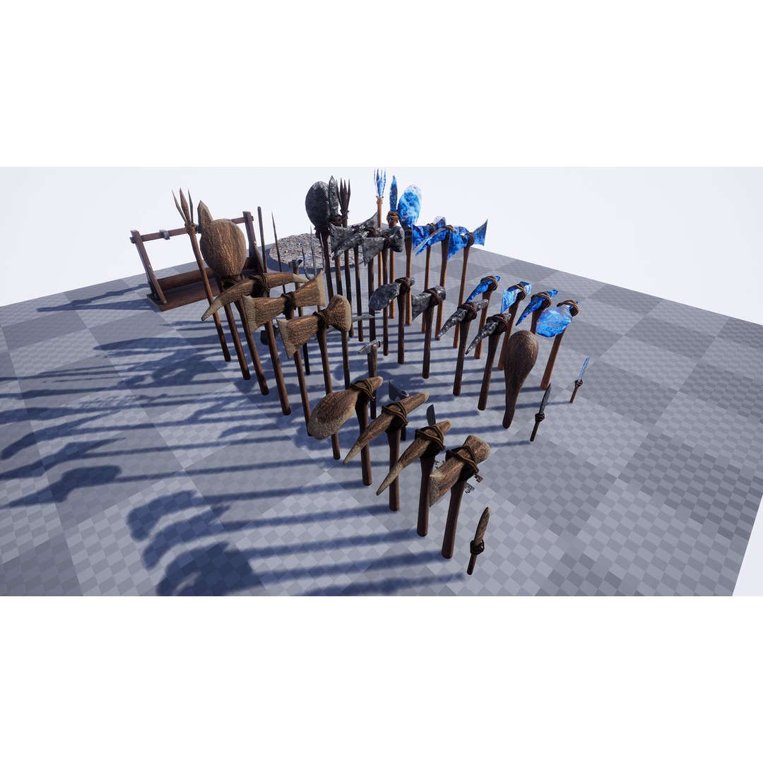 Ultimate Survival Tools 3D Model – Low Poly Prop Pack, PBR Textures