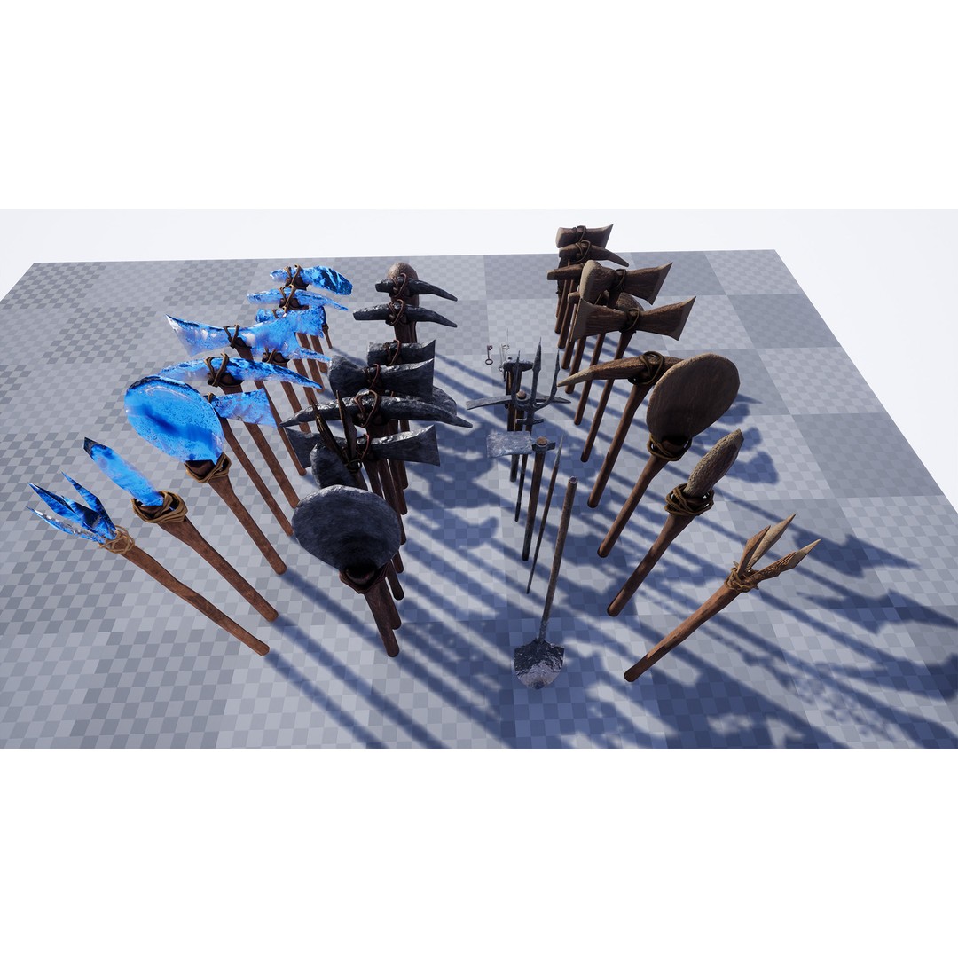 Ultimate Survival Tools 3D Model – Low Poly Prop Pack, PBR Textures - View 20