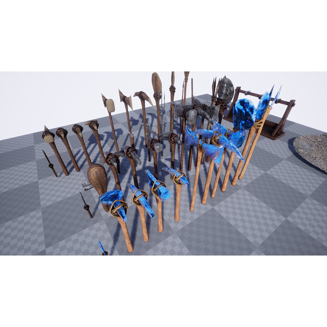 Ultimate Survival Tools 3D Model – Low Poly Prop Pack, PBR Textures - View 22