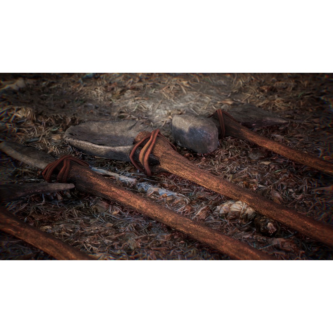 Ultimate Survival Tools 3D Model – Low Poly Prop Pack, PBR Textures - View 5