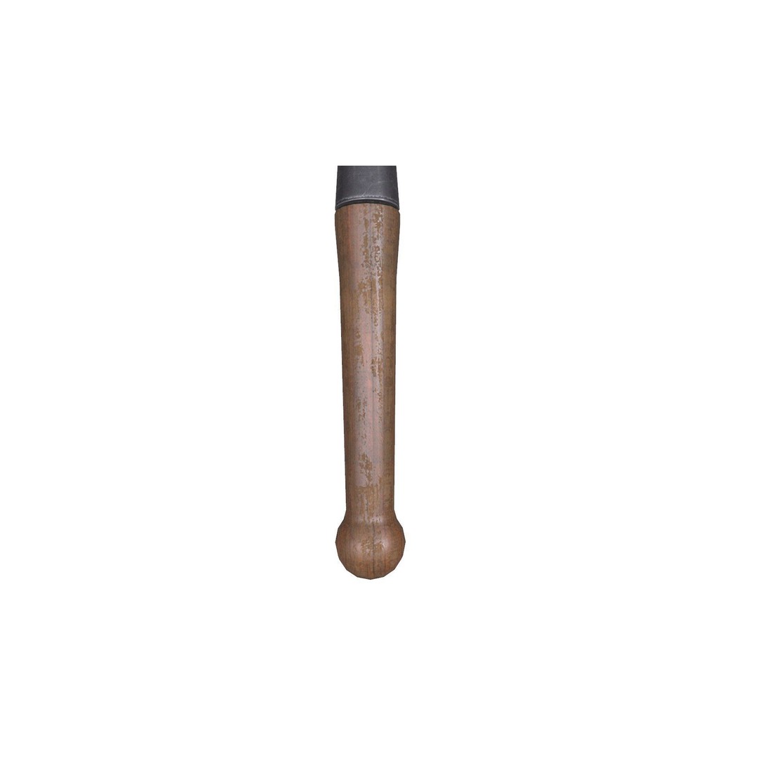 World War 1 Shovel 3D Model – Low Poly PBR Game Asset, FBX, OBJ - View 10