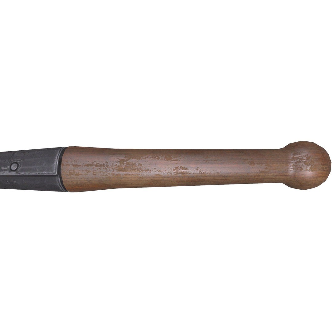 World War 1 Shovel 3D Model – Low Poly PBR Game Asset, FBX, OBJ - View 15