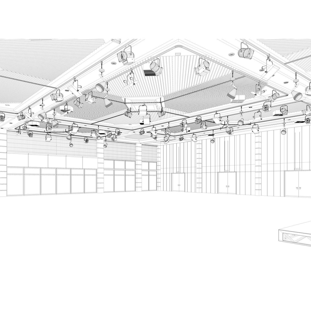 Fair Exhibition Hall 3D Model – Architectural Showroom, Cinema4D R25 - View 12