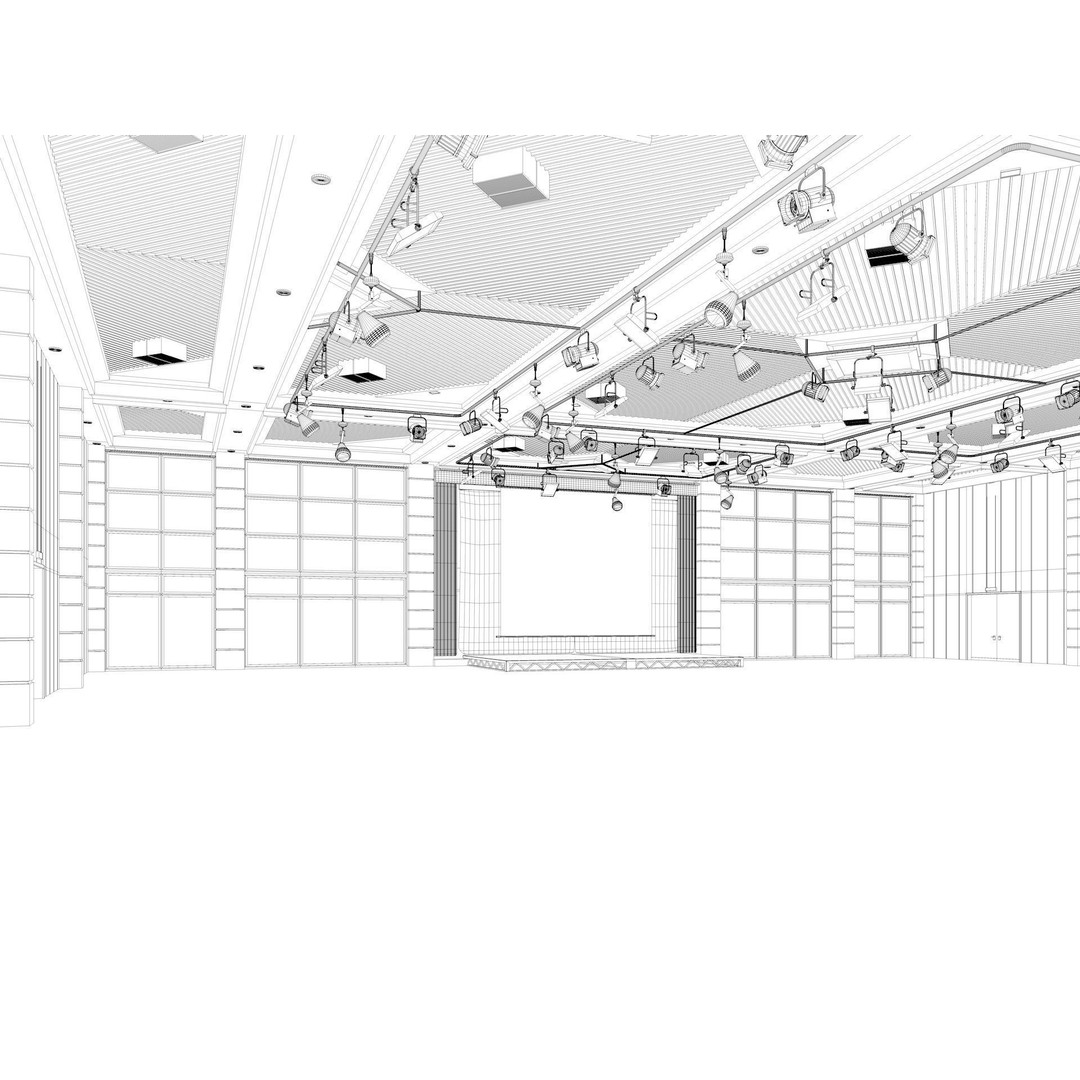Fair Exhibition Hall 3D Model – Architectural Showroom, Cinema4D R25 - View 14