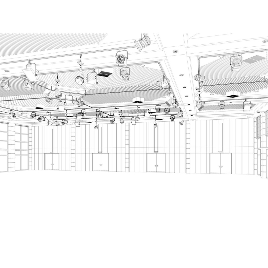 Fair Exhibition Hall 3D Model – Architectural Showroom, Cinema4D R25 - View 15