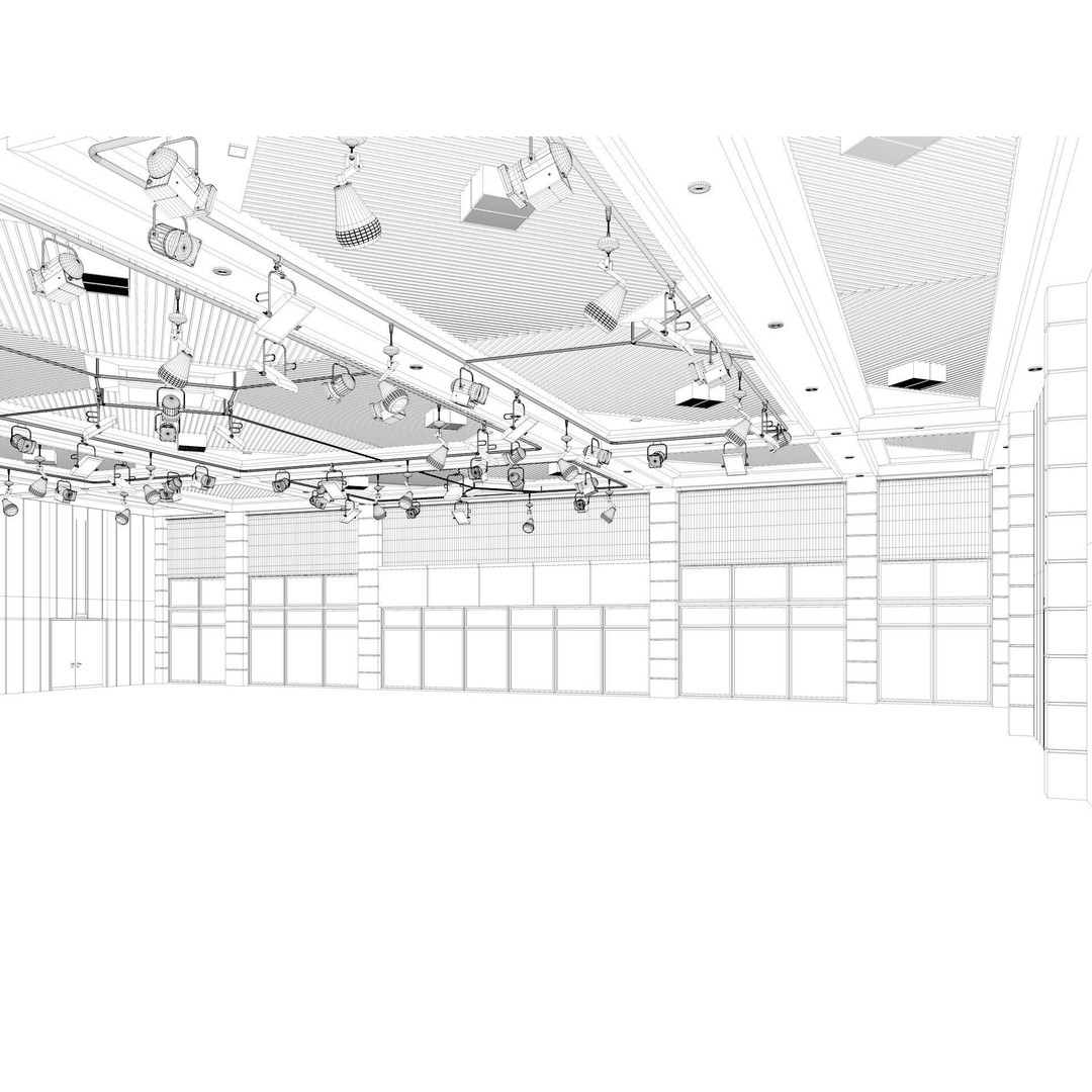 Fair Exhibition Hall 3D Model – Architectural Showroom, Cinema4D R25 - View 16