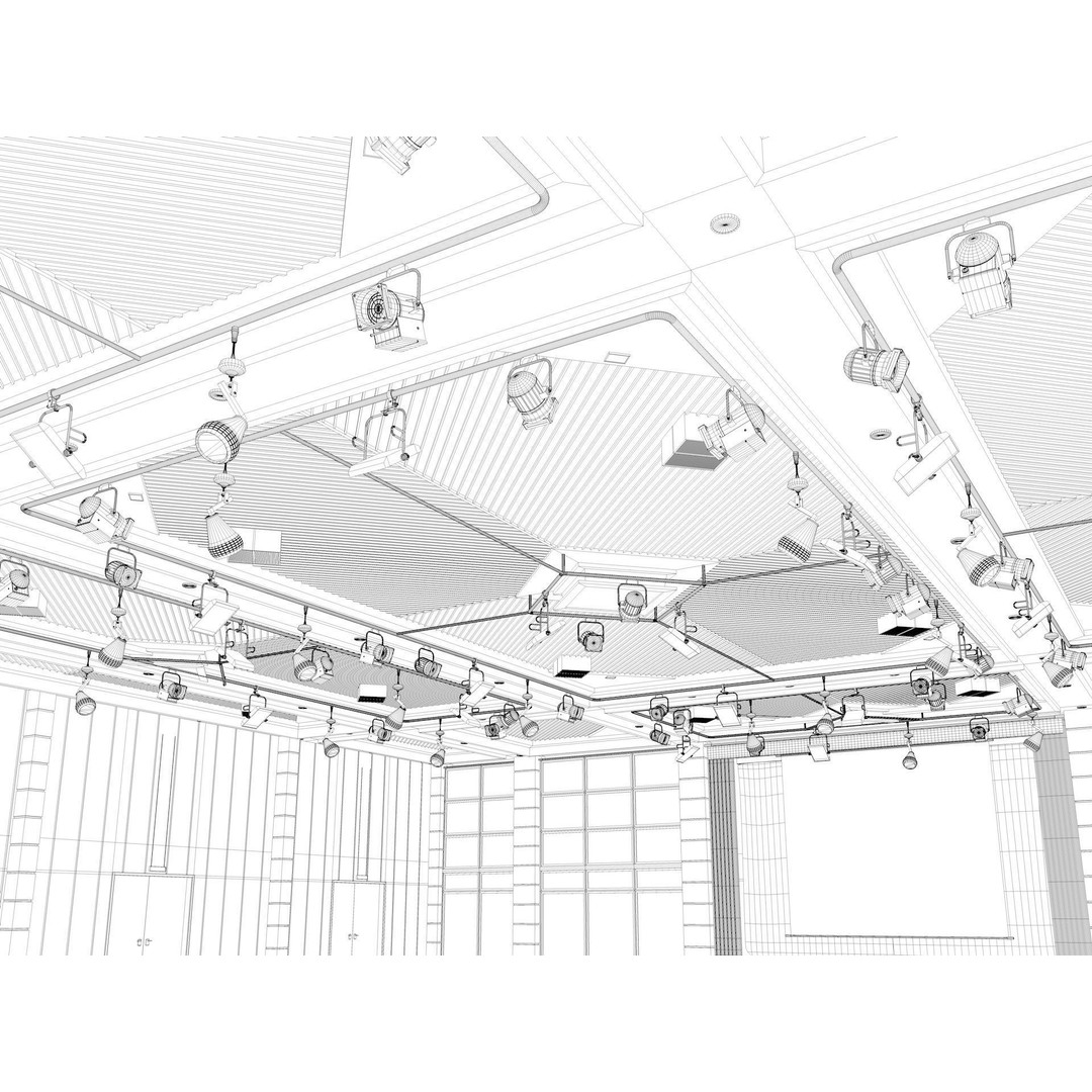 Fair Exhibition Hall 3D Model – Architectural Showroom, Cinema4D R25 - View 17