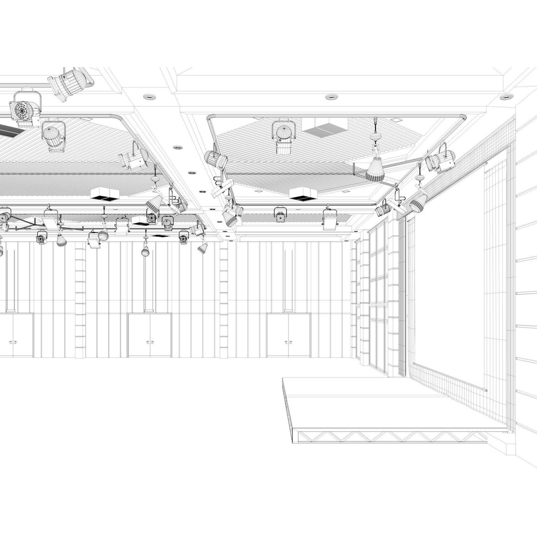 Fair Exhibition Hall 3D Model – Architectural Showroom, Cinema4D R25 - View 18