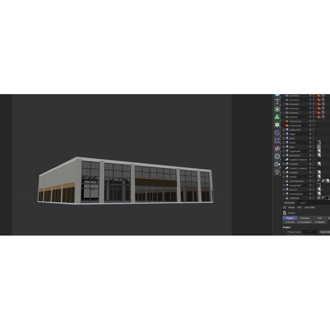 Fair Exhibition Hall 3D Model – Architectural Showroom, Cinema4D R25 - View 22