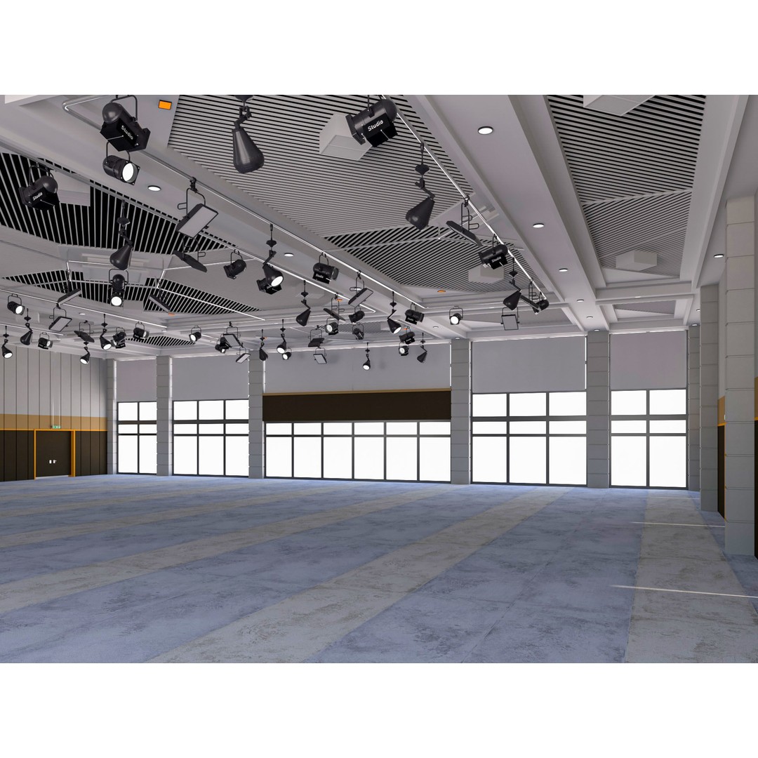 Fair Exhibition Hall 3D Model – Architectural Showroom, Cinema4D R25 - View 7