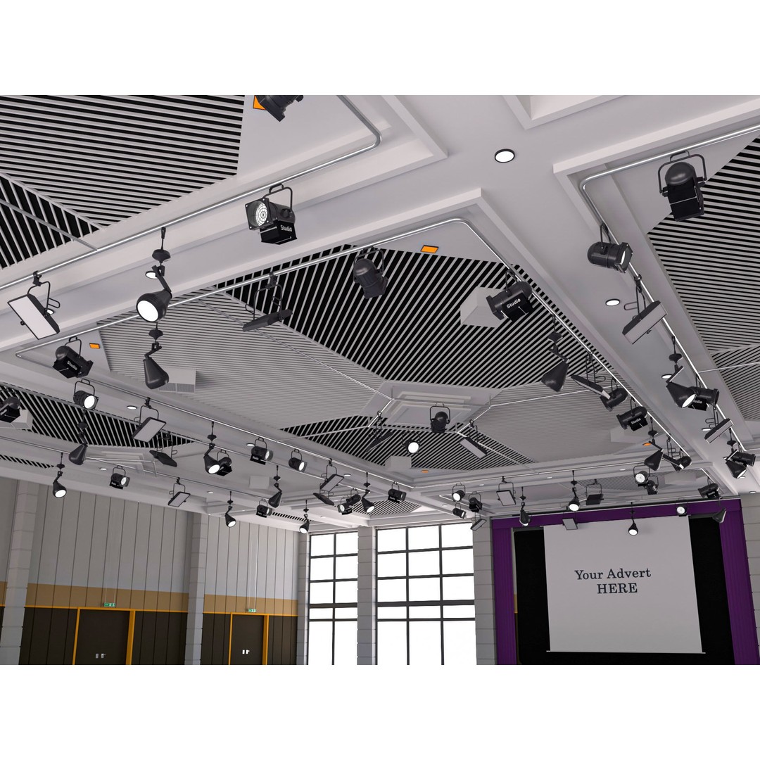 Fair Exhibition Hall 3D Model – Architectural Showroom, Cinema4D R25 - View 8
