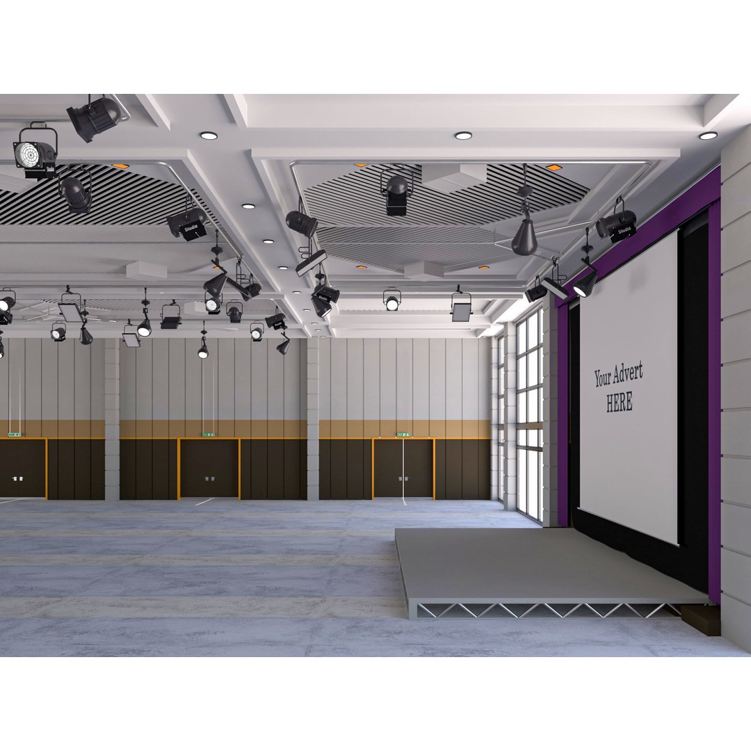 Fair Exhibition Hall 3D Model – Architectural Showroom, Cinema4D R25 - View 9