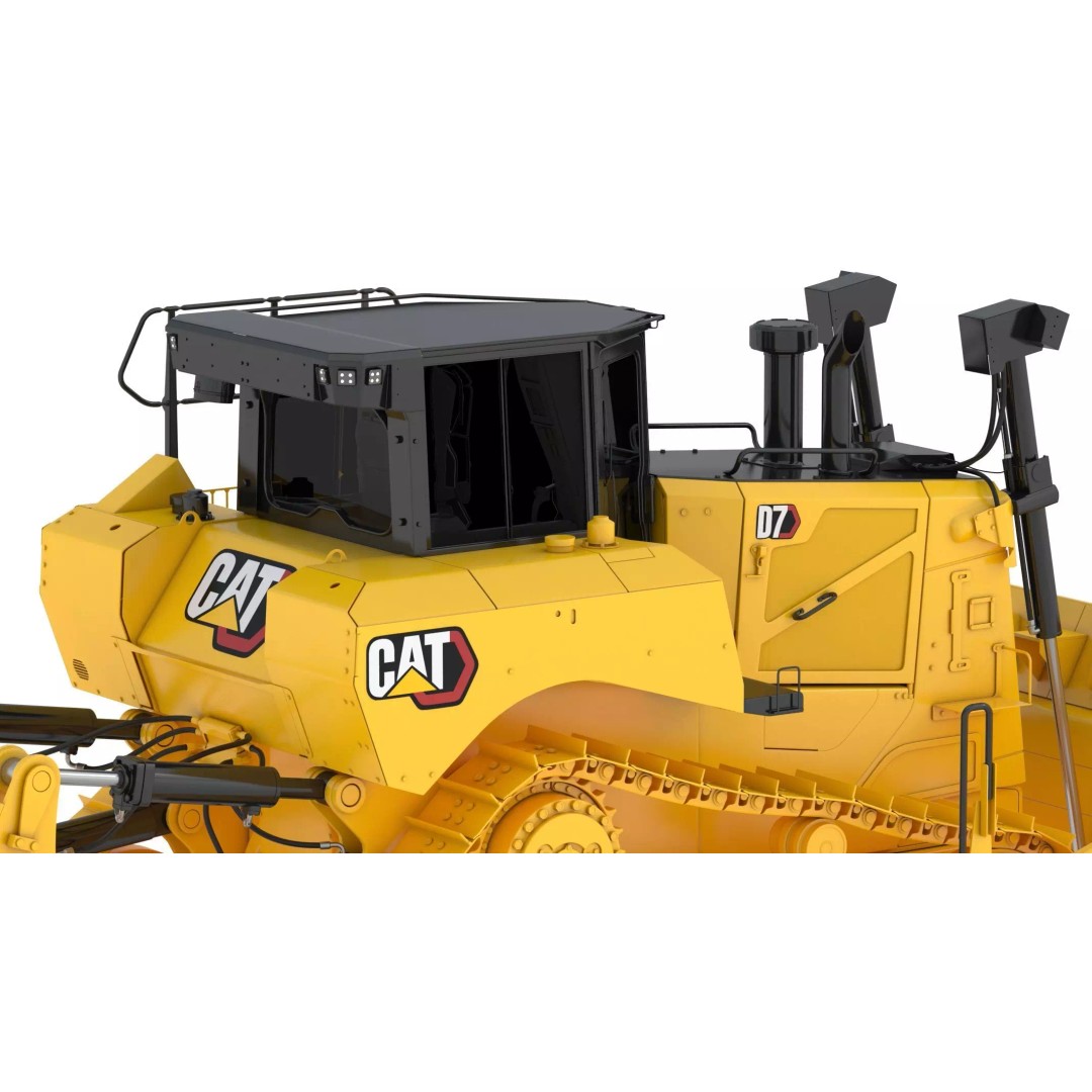 Caterpillar D7 Dozer 3D Model – High Poly Game Asset, FBX, OBJ - View 12