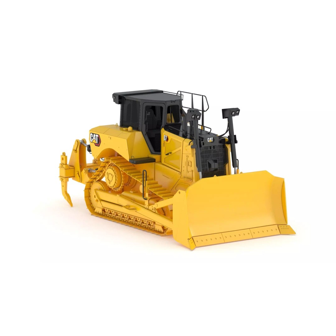 Caterpillar D7 Dozer 3D Model – High Poly Game Asset, FBX, OBJ - View 8