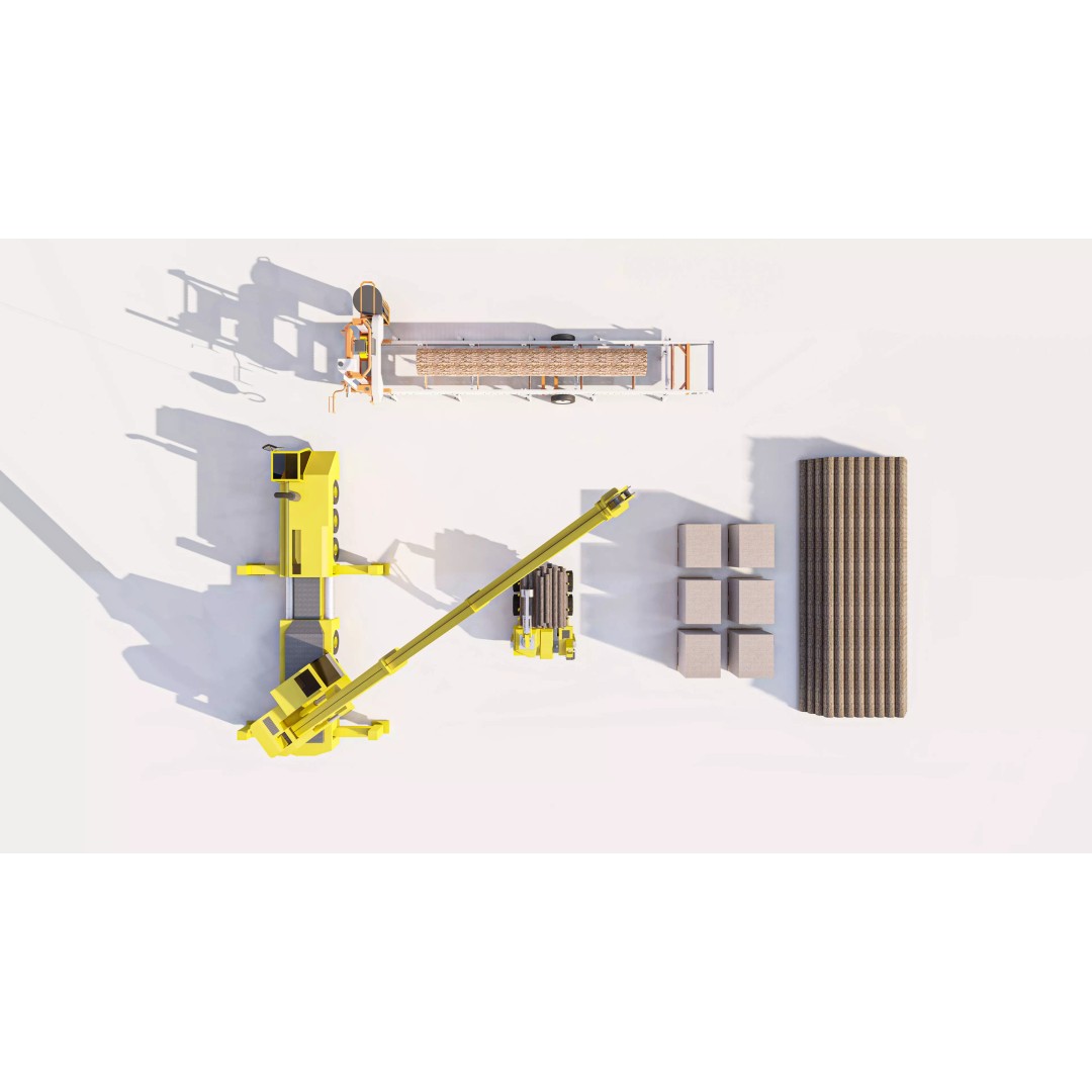 Log Loader Truck 3D Model – High Detail Timber Transport Vehicle Set - View 7