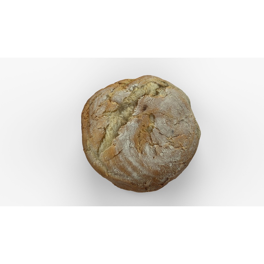 Photorealistic Bread 3D Model – Low Poly Game Asset, FBX & Blender - View 4