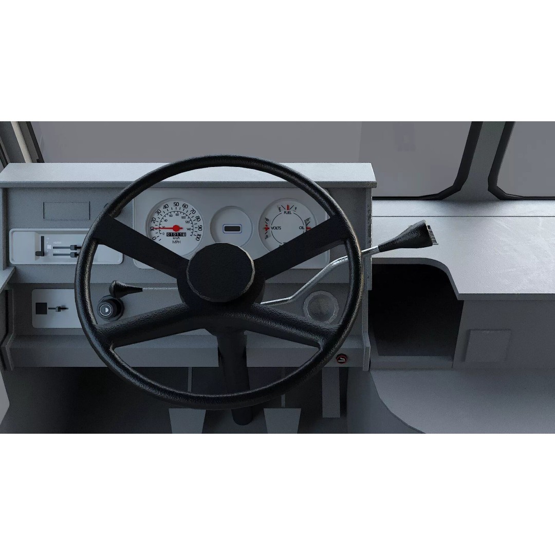 Chevrolet P30 Step Van 3D Model – Low Poly Game Asset, FBX, OBJ - View 16