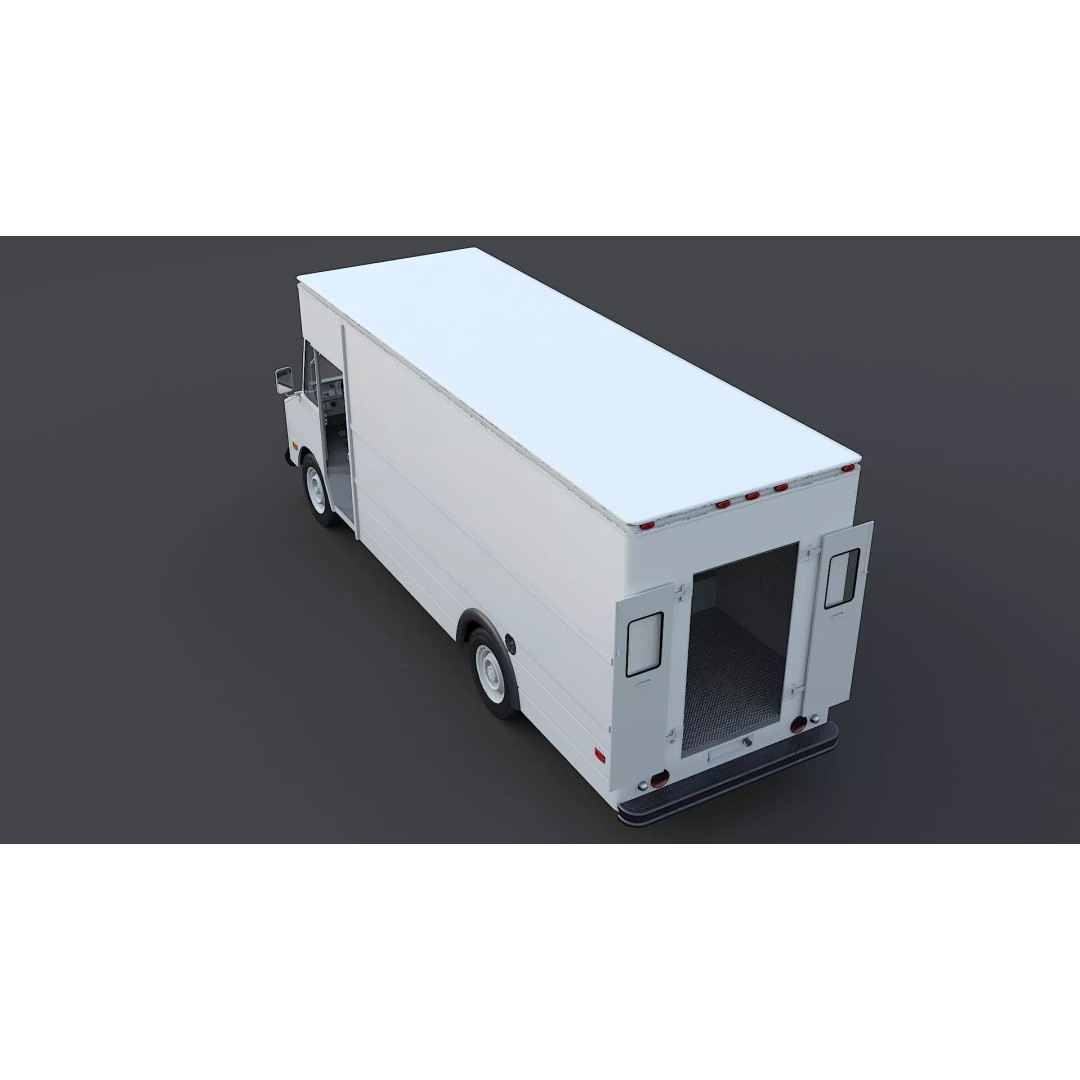 Chevrolet P30 Step Van 3D Model – Low Poly Game Asset, FBX, OBJ - View 17