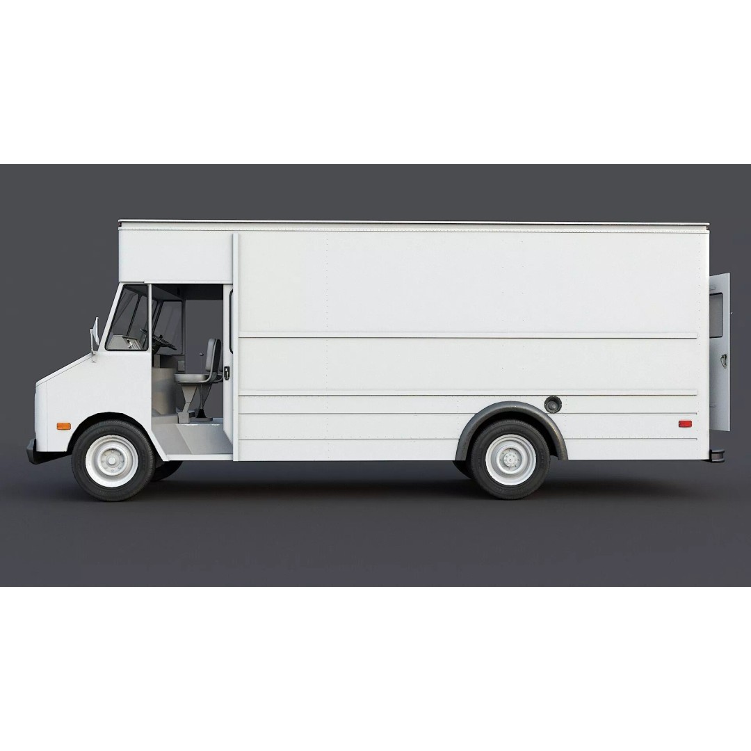Chevrolet P30 Step Van 3D Model – Low Poly Game Asset, FBX, OBJ - View 6