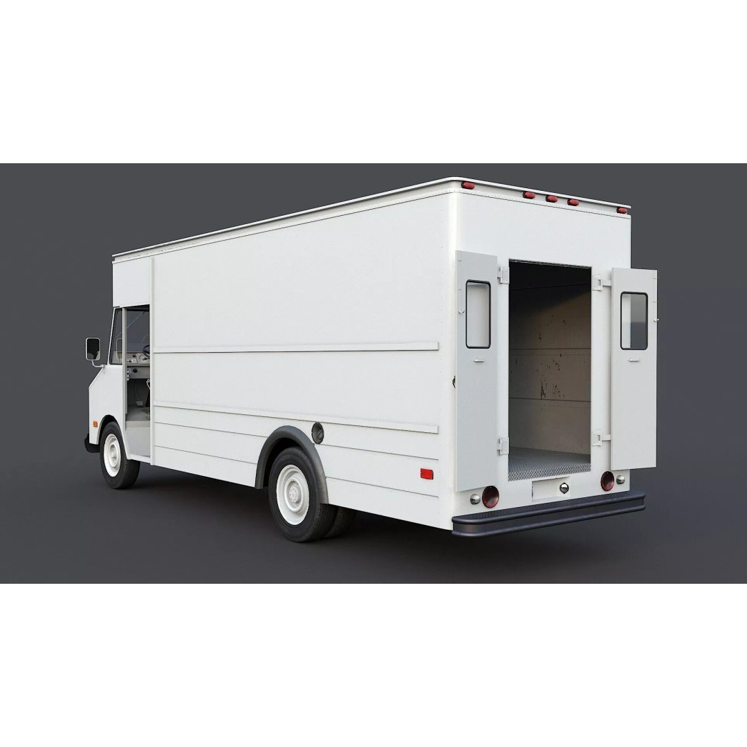 Chevrolet P30 Step Van 3D Model – Low Poly Game Asset, FBX, OBJ - View 7