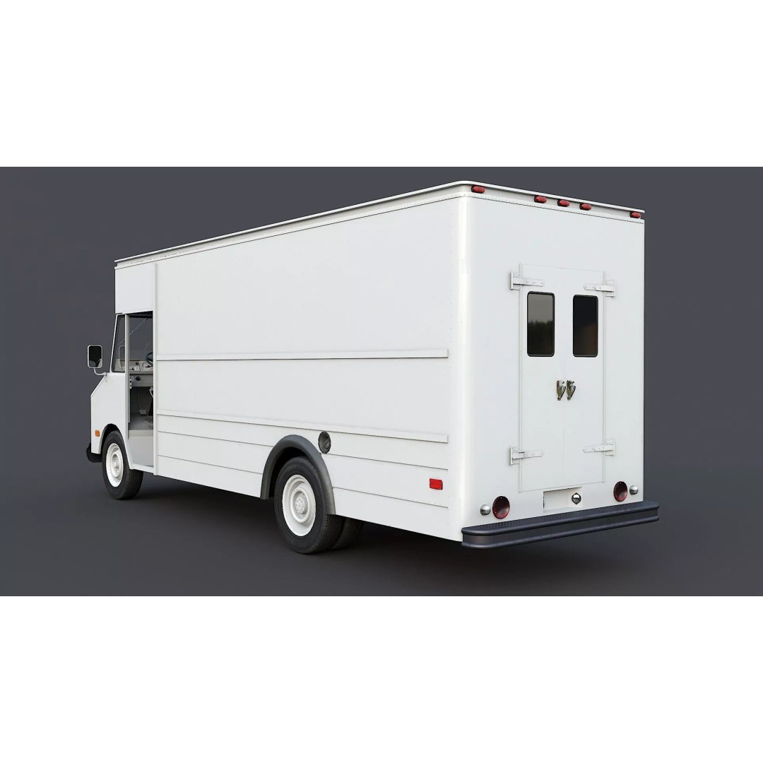 Chevrolet P30 Step Van 3D Model – Low Poly Game Asset, FBX, OBJ - View 8