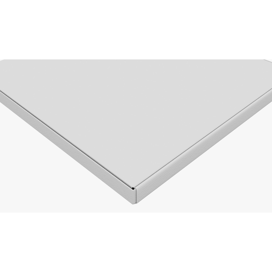 12 in White Paper Pizza Box 3D Model – PBR Textured, Game-Ready Formats - View 14